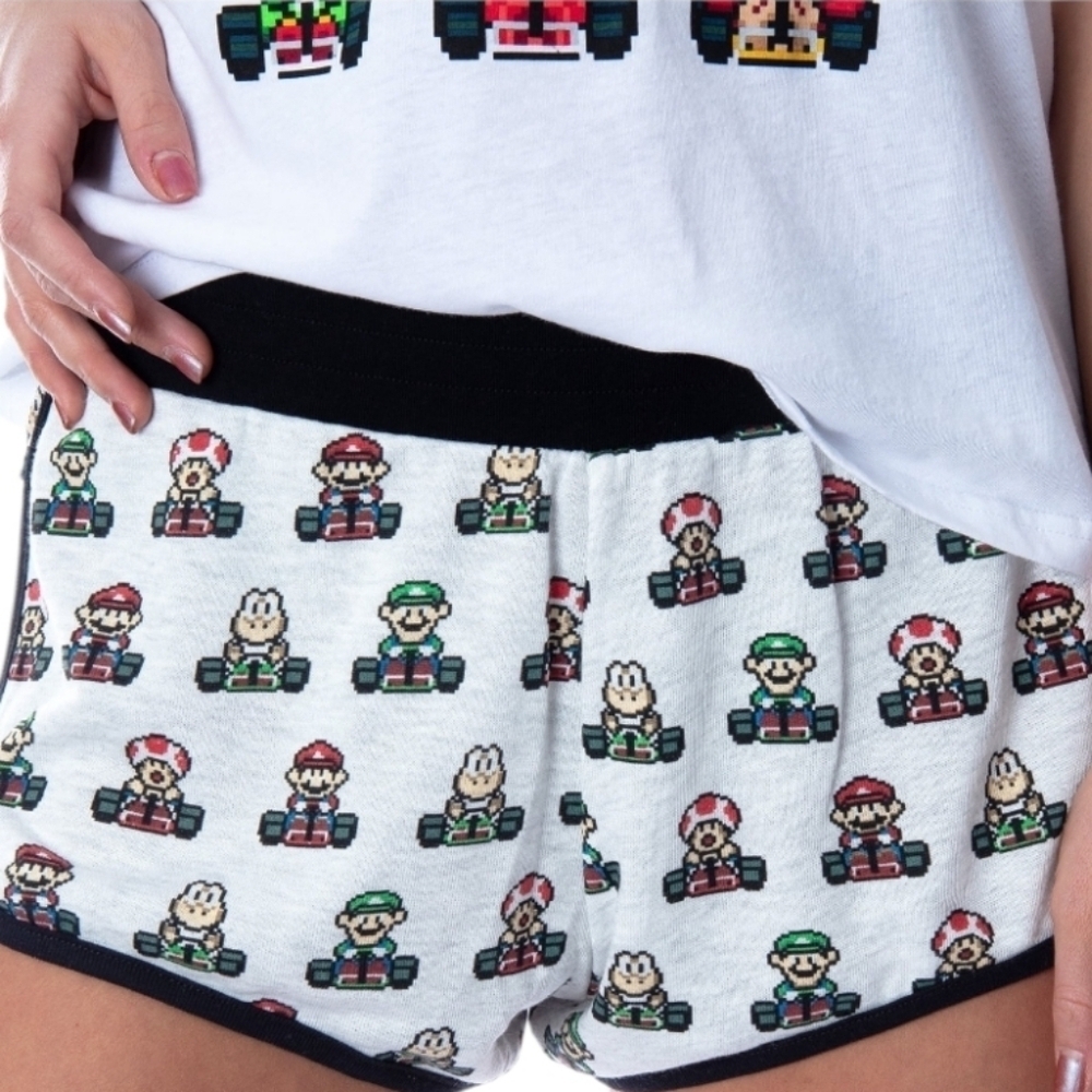 Super Mario Kart Super NES 2PC Pajama/Lounge Set - Picture 4 of 15